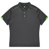 Hamilton Mens Polos Slate Fluro Green